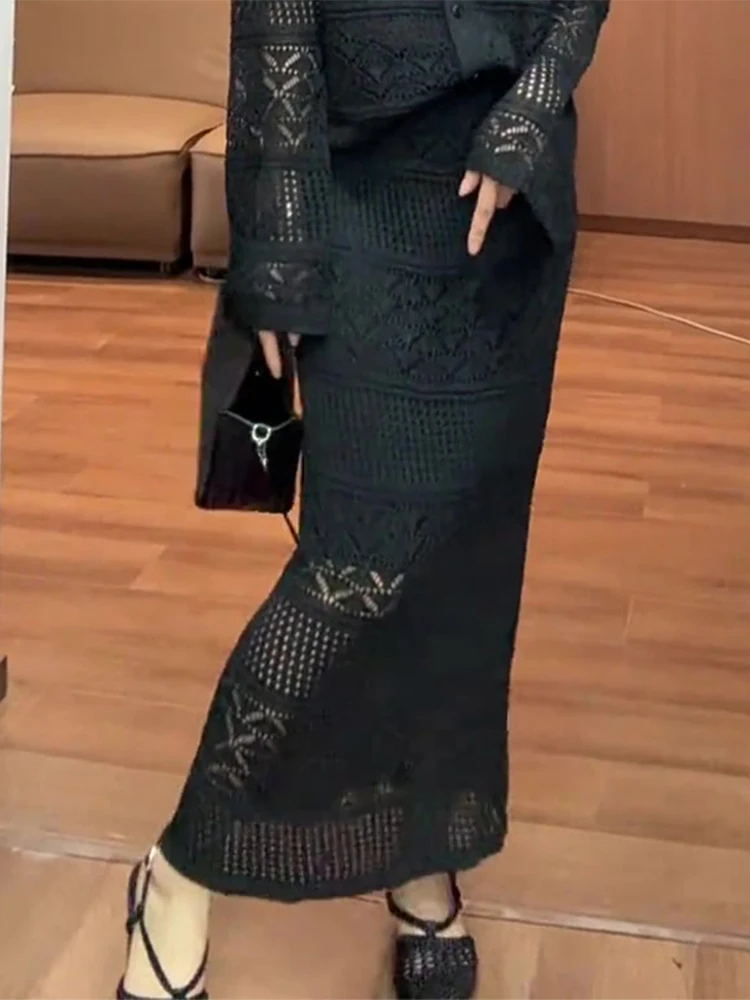 Faionable Hollow out Knitted f Skirt for Women Gentle Sle Summer New Arrival Korean Version High Waist Long Skirt
Faionable Hollow out Knitted f Skirt for Women Gentle Sle Summer New Arrival Korean Version High Waist Long Skirt