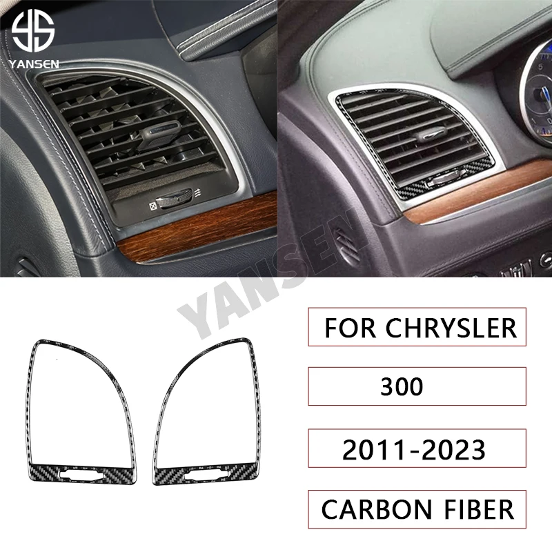 Car Dashboard Air Vent AC Outlet Decoration Cover Trim Carbon Fiber Sticker For Chrysler 2011-2023 Accessories
Car Dashboard Air Vent AC Outlet Decoration Cover Trim Carbon Fiber Sticker For Chrysler 2011-2023 Accessories