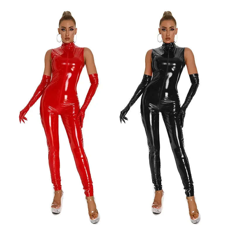 Tight Shiny Wet Lingerie Leather Pvc Bodysuit Nightclub Sexy Erotic Jumpsuit Sexy Zipper Open Crotch Party Bodysuit Leather
Tight Shiny Wet Lingerie Leather Pvc Bodysuit Nightclub Sexy Erotic Jumpsuit Sexy Zipper Open Crotch Party Bodysuit Leather