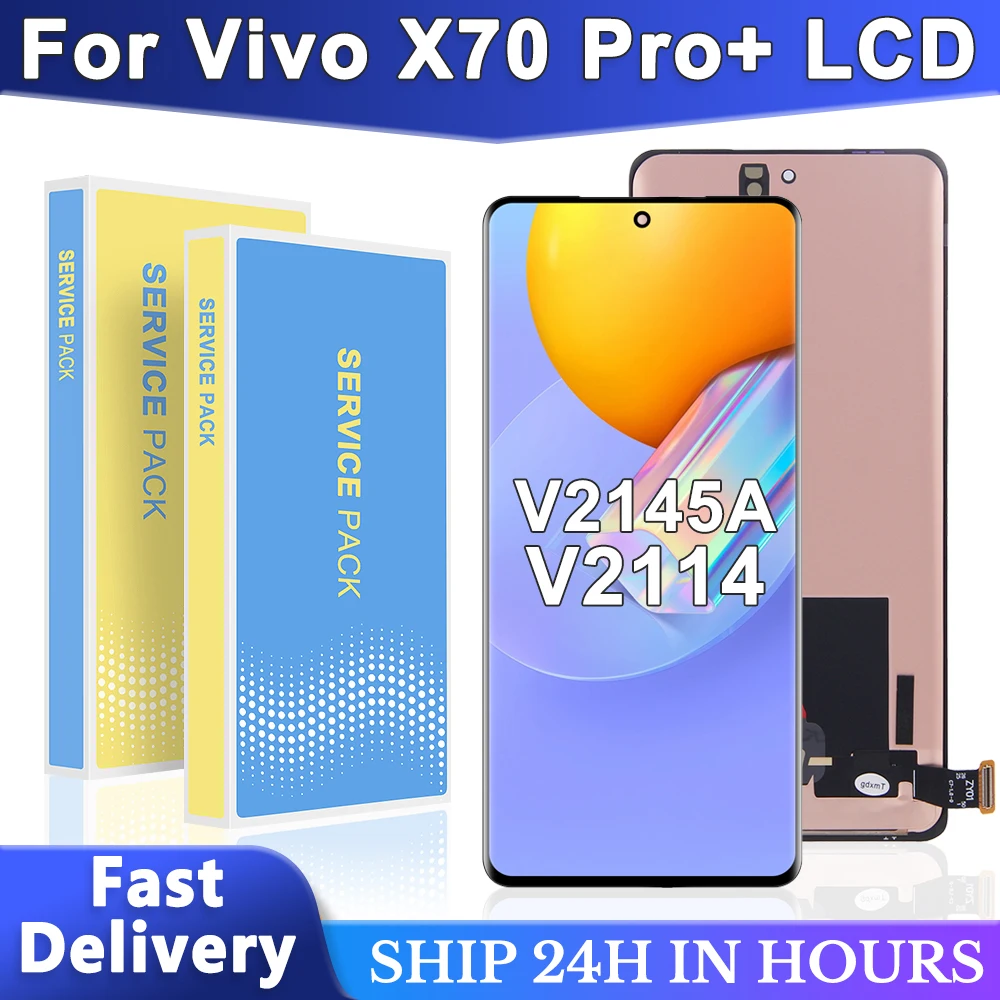 AMOLED For Vivo X70 Pro PLus V2145A V2134A LCD Display Touch panel Screen Digitizer Assembly Replacement X70Pro+ Display
AMOLED For Vivo X70 Pro PLus V2145A V2134A LCD Display Touch panel Screen Digitizer Assembly Replacement X70Pro+ Display
