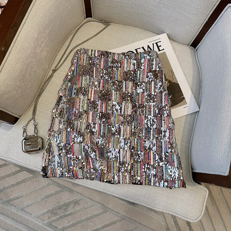Fashion Colorful Sequin Patchwork Mini Skirt Women High Waist Slim Bag Hip Short Bodycon Skirt s563
Fashion Colorful Sequin Patchwork Mini Skirt Women High Waist Slim Bag Hip Short Bodycon Skirt s563