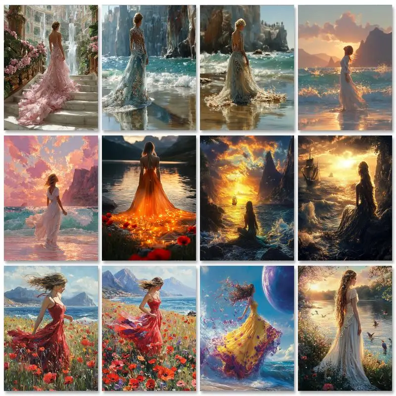 GATYZTORY Paint By Number Seaside Girl Scenery Drawing On Canvas For Adults Pictures By Number DIY Frame Home Decoration 50x65cm
GATYZTORY Paint By Number Seaside Girl Scenery Drawing On Canvas For Adults Pictures By Number DIY Frame Home Decoration 50x65cm