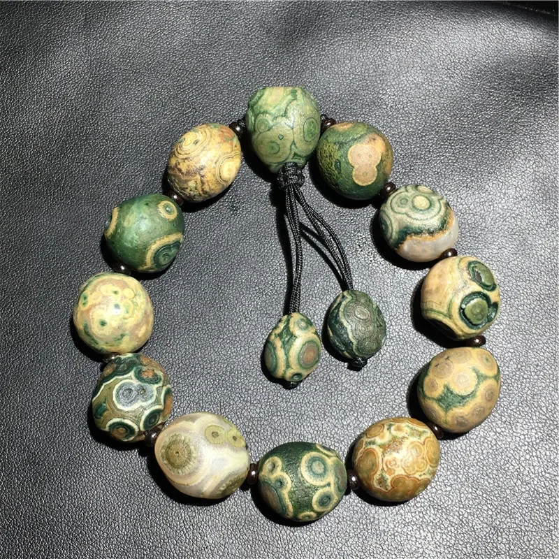 Fine Natural Mongolian Alxa Colorful Eye Stone Agate Original Bracelet Men's Jewelry Ornaments Evil Eye Bracelet for Man
Fine Natural Mongolian Alxa Colorful Eye Stone Agate Original Bracelet Men's Jewelry Ornaments Evil Eye Bracelet for Man