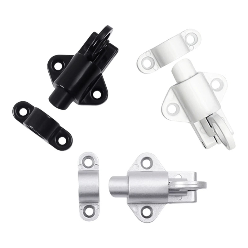 2Pcs Aluminum Alloy Door Latches Door Window Security Pull Rings Spring Bounce Door Latches Lock Easy to Install 601A
2Pcs Aluminum Alloy Door Latches Door Window Security Pull Rings Spring Bounce Door Latches Lock Easy to Install 601A