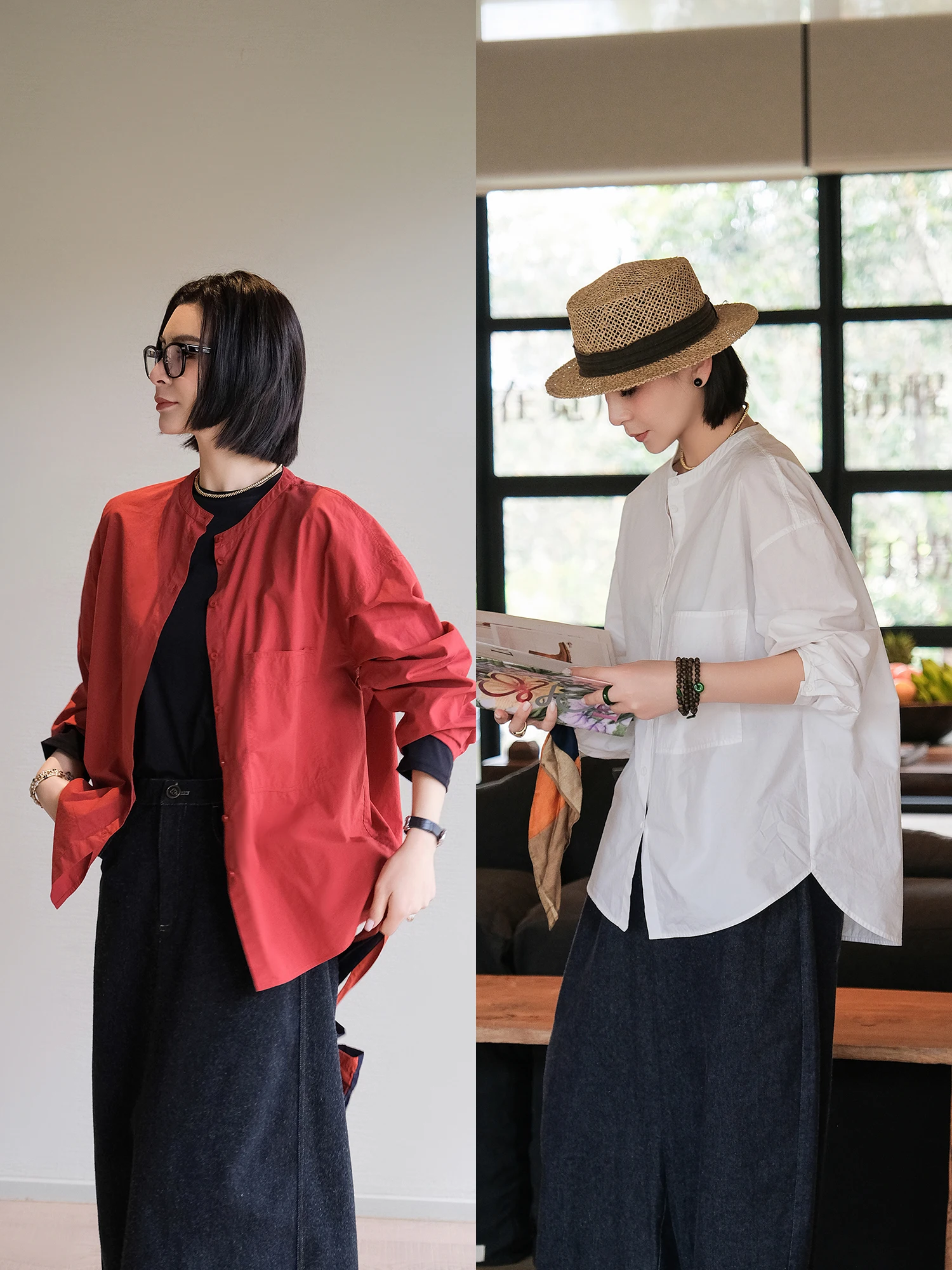 Mallin Original Design Women's Long Sve Pure Cotton Loose Fit Stand Collar Casual Versatile irt High Densi Comfortable...
Mallin Original Design Women's Long Sve Pure Cotton Loose Fit Stand Collar Casual Versatile irt High Densi Comfortable...