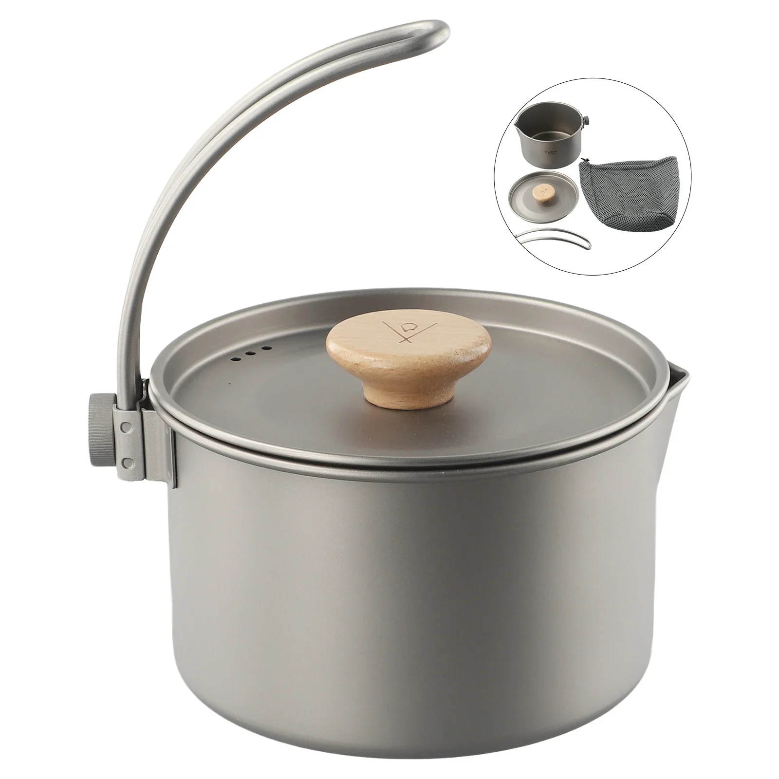 Storage Sack Hanging Pot 1 1L 1100ml Camping Pot For Camping Hiking With Detachable Handle Anti Corrosive Rust Proof
Storage Sack Hanging Pot 1 1L 1100ml Camping Pot For Camping Hiking With Detachable Handle Anti Corrosive Rust Proof