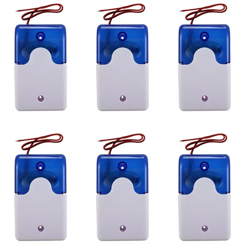 ABZZ-6X Mini Wired Strobe Warning Siren Durable Dc 12V Sound Alarm Flashing Light Sound Siren Horn 115Db Blue
ABZZ-6X Mini Wired Strobe Warning Siren Durable Dc 12V Sound Alarm Flashing Light Sound Siren Horn 115Db Blue