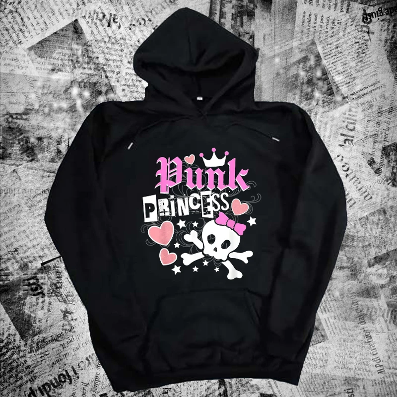 Y2K Harajuku Aesthetics Hip Hop Hoodie High Street Fashion Retro Sweatshirts Creative Skull Pattern Print Casual Hooded Pullover
Y2K Harajuku Aesthetics Hip Hop Hoodie High Street Fashion Retro Sweatshirts Creative Skull Pattern Print Casual Hooded Pullover