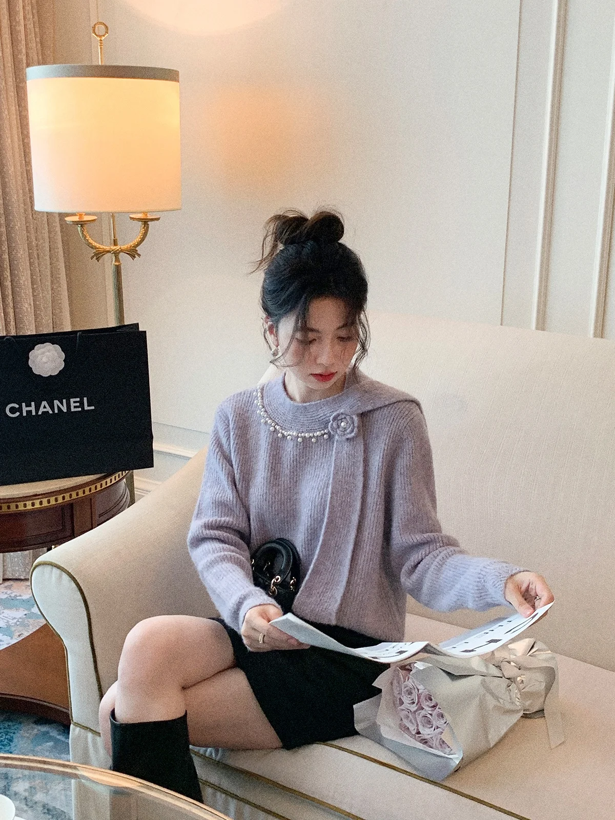 Ele Knitted Sweater Women's Purple Lazy Miss Top Warm Cozy Winter Faion Casual Travel Commute Daily Date Pearled Design
Ele Knitted Sweater Women's Purple Lazy Miss Top Warm Cozy Winter Faion Casual Travel Commute Daily Date Pearled Design