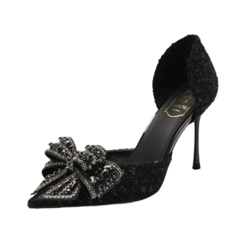 Summer Sexy new high heels pointed elegant pumps Hollow water drill single shoes ladies fashion comfortable sandals Large size
Summer Sexy new high heels pointed elegant pumps Hollow water drill single shoes ladies fashion comfortable sandals Large size