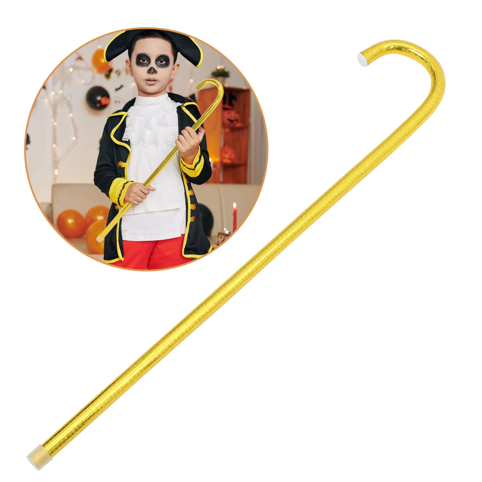 1pc Jazz Dance Cane Prop Pvc Cane Magician Crutch Stick Halloween Cosplay Costume role-playing Stage Performance Props
1pc Jazz Dance Cane Prop Pvc Cane Magician Crutch Stick Halloween Cosplay Costume role-playing Stage Performance Props