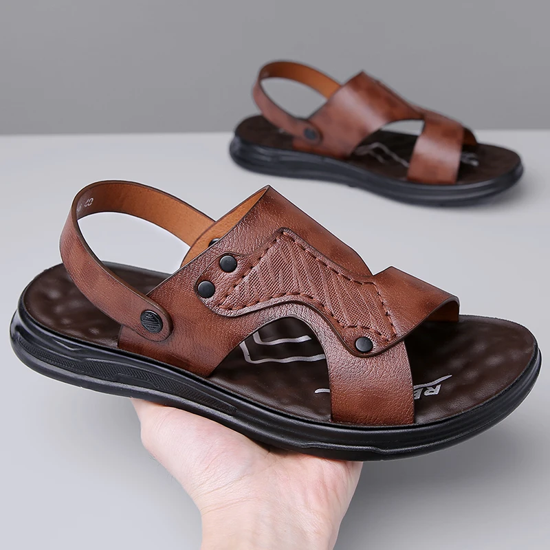 Men's Summer Trendy Driving Two-Way Sandals Anti-Slip Soft Bottom Wear-Resistant Outdoor Daily Casual Slippers-6188
Men's Summer Trendy Driving Two-Way Sandals Anti-Slip Soft Bottom Wear-Resistant Outdoor Daily Casual Slippers-6188