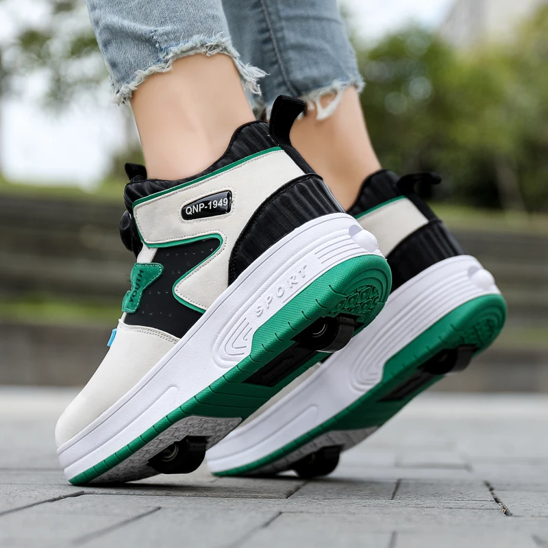 New Kids' Viral Heelys: Girls' Summer 4-Wheel Detachable, Boys' 2-Wheel & Student Transformable Shoes with Wheels
New Kids' Viral Heelys: Girls' Summer 4-Wheel Detachable, Boys' 2-Wheel & Student Transformable Shoes with Wheels