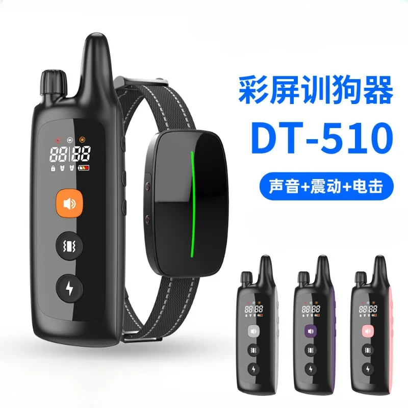 Dog Trainer Non-barking Rechargeable Waterproof Color Screen Dog Training Electronic Training Collar Remote Shock Collar
Dog Trainer Non-barking Rechargeable Waterproof Color Screen Dog Training Electronic Training Collar Remote Shock Collar