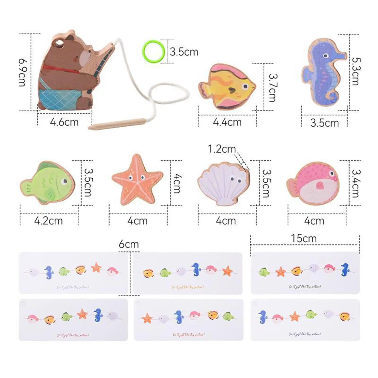 Wooden Lacing Toy Fine Motor Skill Animals Shape Fishing Learning Gifts Boys Girls Threading Toys Educational Toy
Wooden Lacing Toy Fine Motor Skill Animals Shape Fishing Learning Gifts Boys Girls Threading Toys Educational Toy