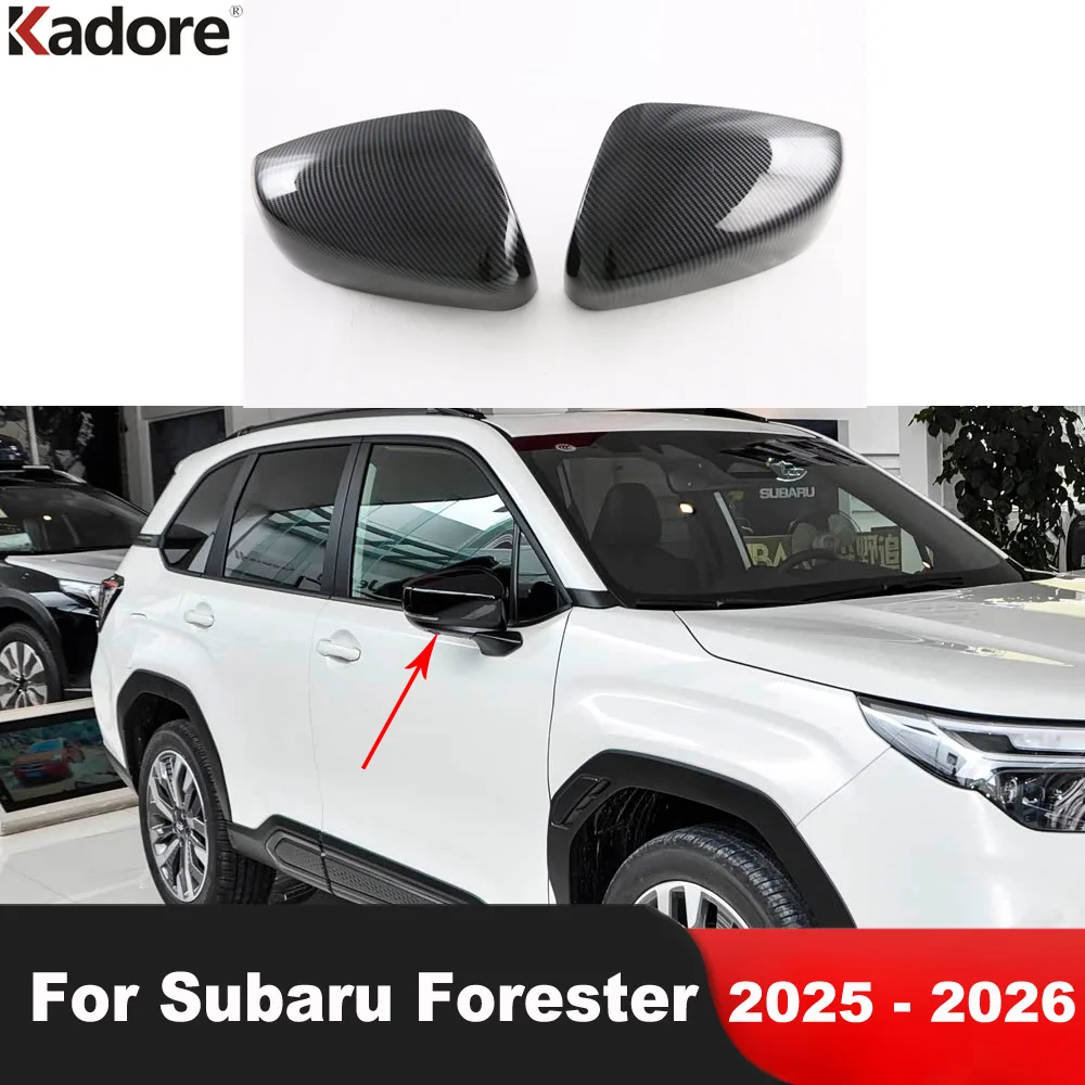 Для Subaru Forester 2025 2026, крышка зеркала заднего вида из углеродного волокна, накладка на боковое крыло, зеркала, крышка, накладка на рамку, автомобильные аксессуары 
Для Subaru Forester 2025 2026, крышка зеркала заднего вида из углеродного волокна, накладка на боковое крыло, зеркала, крышка, накладка на рамку, автомобильные аксессуары