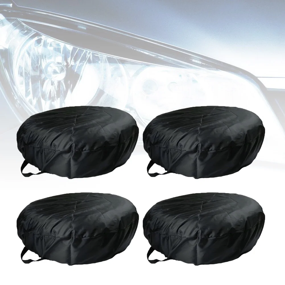 4Pcs Oxford Cloth Waterproof Car Tire Covers Black Size S 65x37 Protective Spare Wheel Cover Dustproof Universal Tire Protector 
4Pcs Oxford Cloth Waterproof Car Tire Covers Black Size S 65x37 Protective Spare Wheel Cover Dustproof Universal Tire Protector
