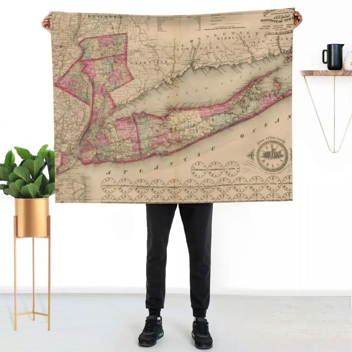 Vintage Long Island NY Map (1870) Throw Blanket Warm Comfortable Blanket Gift for Parents Friends
Vintage Long Island NY Map (1870) Throw Blanket Warm Comfortable Blanket Gift for Parents Friends