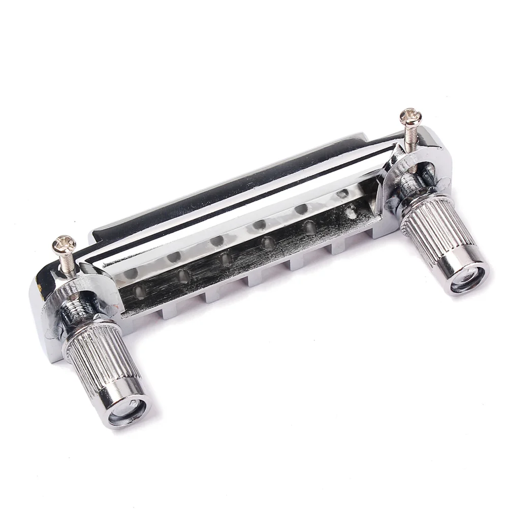 Wraparound Roller Bridge Saddle Tailpiece for Style Electric Guitar Replacement Parts Accessories (Silver)
Wraparound Roller Bridge Saddle Tailpiece for Style Electric Guitar Replacement Parts Accessories (Silver)