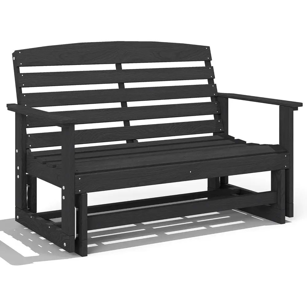 Weather-Resistant 2-Person Outdoor Glider Bench with Armrests, Slatted Seat and Backrest for Patio, Garden, or Porch in Distress
Weather-Resistant 2-Person Outdoor Glider Bench with Armrests, Slatted Seat and Backrest for Patio, Garden, or Porch in Distress