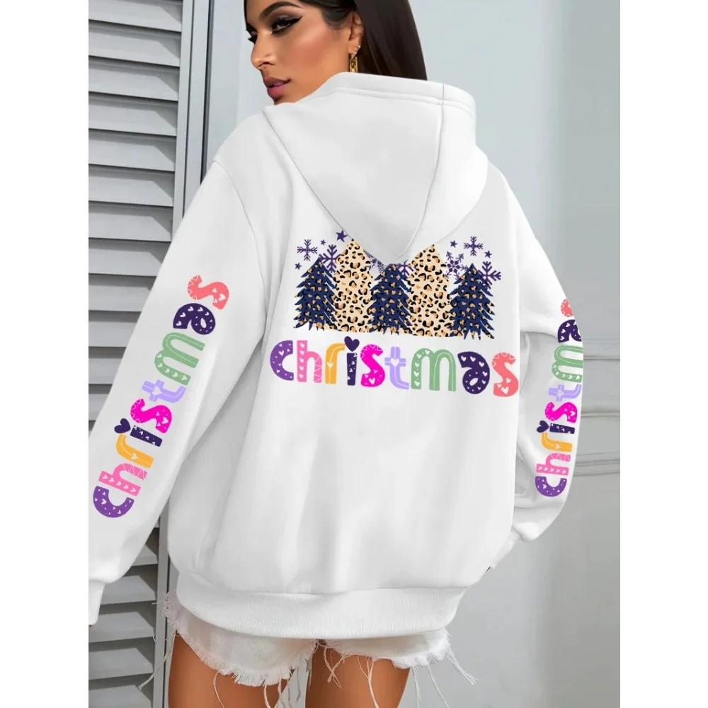 Merry Christmas Leopard Trees Printing Hoodie Women Hip Hop All-Match Streetwear Casual Loose Hoodies Y2K Autumn Woman Hoody
Merry Christmas Leopard Trees Printing Hoodie Women Hip Hop All-Match Streetwear Casual Loose Hoodies Y2K Autumn Woman Hoody