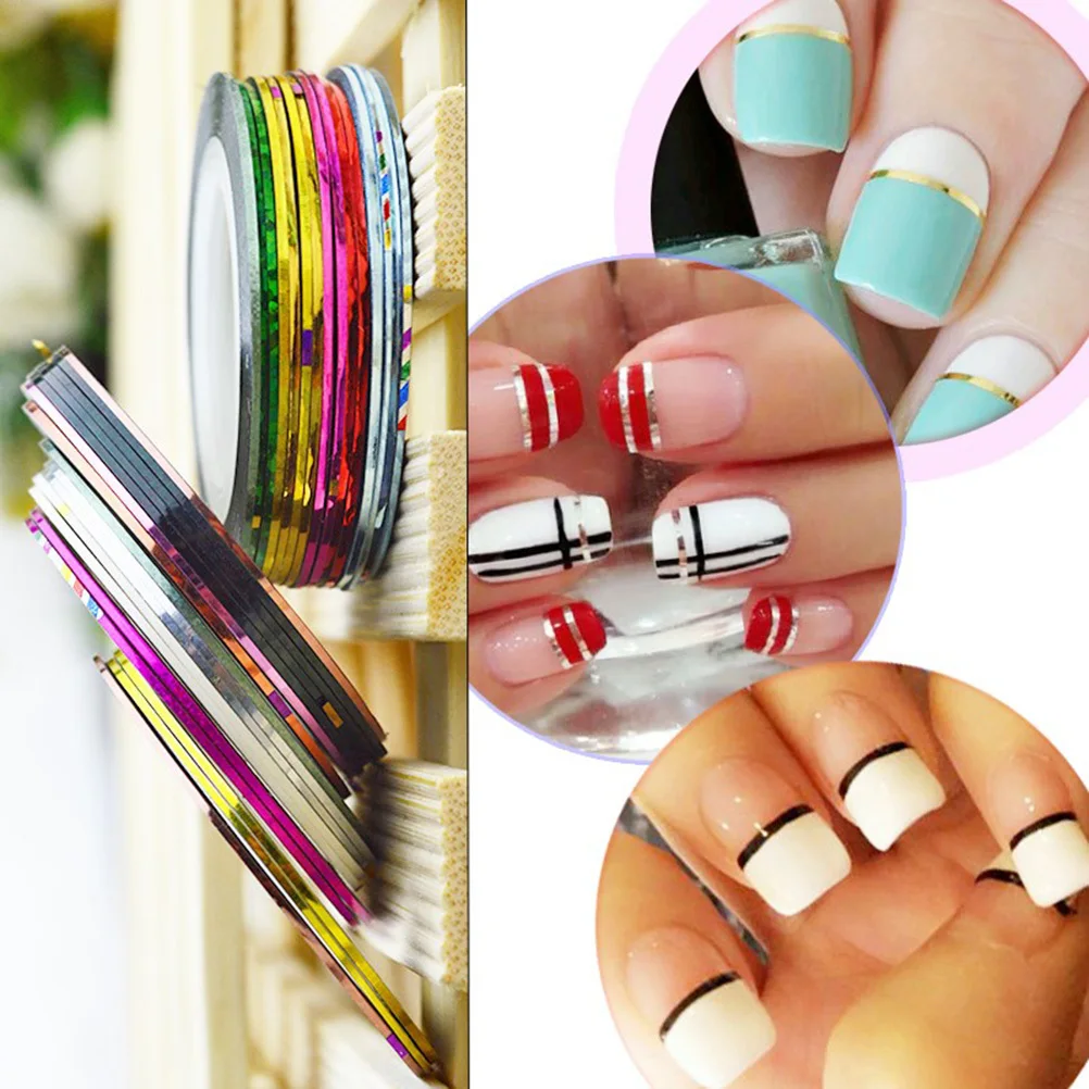 52 Rolls Mixed Color Nail Art Tape Frosted Sparkle Self Adhesive Lines for DIY Nail Sticker Manicure Pedicure Decoration
52 Rolls Mixed Color Nail Art Tape Frosted Sparkle Self Adhesive Lines for DIY Nail Sticker Manicure Pedicure Decoration