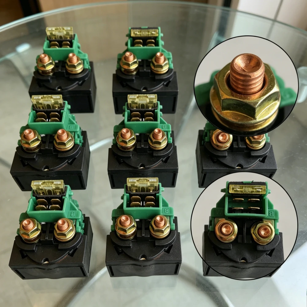 1/2/4pc Starter Solenoid Relay For KAWASAKI KSF400 KFX400 Sport ATV 03-04 EX500 NINJA 500 500R 87-09 ZX600 88-05 NINJA 600R ZX-6
1/2/4pc Starter Solenoid Relay For KAWASAKI KSF400 KFX400 Sport ATV 03-04 EX500 NINJA 500 500R 87-09 ZX600 88-05 NINJA 600R ZX-6