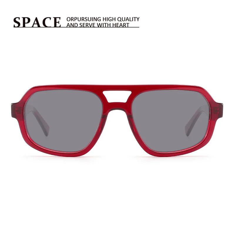 Women Candy Color Double Bridge Oversized Square Pilot Sunglasses Unisex Acetate Frame UV400 Protection Trendy Anti-UV Sun Glass
Women Candy Color Double Bridge Oversized Square Pilot Sunglasses Unisex Acetate Frame UV400 Protection Trendy Anti-UV Sun Glass