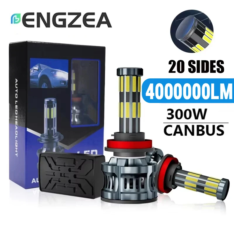Светодиодные лампы ENGZEA H7 4000000 лм 300 Вт Canbus 360° 20-светодиодные для фар автомобиля H11 H4 H1 HB3 9005 HB4 9006, мини-лампы для противотуманных фар
Светодиодные лампы ENGZEA H7 4000000 лм 300 Вт Canbus 360° 20-светодиодные для фар автомобиля H11 H4 H1 HB3 9005 HB4 9006, мини-лампы для противотуманных фар