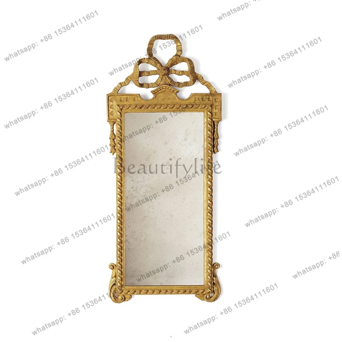 French Luxury Bathroom Mirror Wall Hanging Washstand Wash Mirror Makeup Rack Vintage Home, Decorative Mirror
French Luxury Bathroom Mirror Wall Hanging Washstand Wash Mirror Makeup Rack Vintage Home, Decorative Mirror