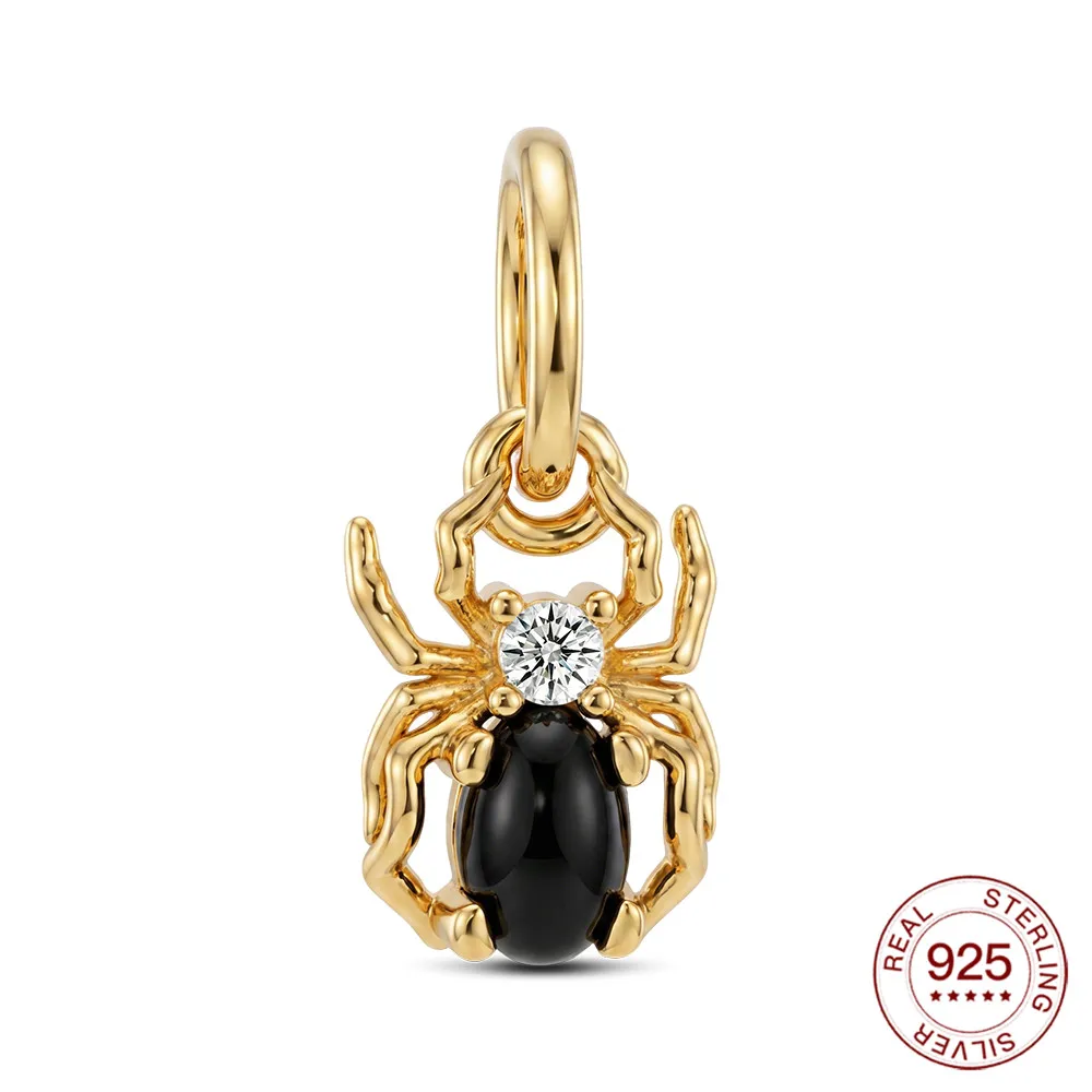 New 925 Sterling Silver Pendant Me Series Golden Spider Charms Jewelry Making For Original Bracelet Ladies Jewelry DIY Gifts
New 925 Sterling Silver Pendant Me Series Golden Spider Charms Jewelry Making For Original Bracelet Ladies Jewelry DIY Gifts