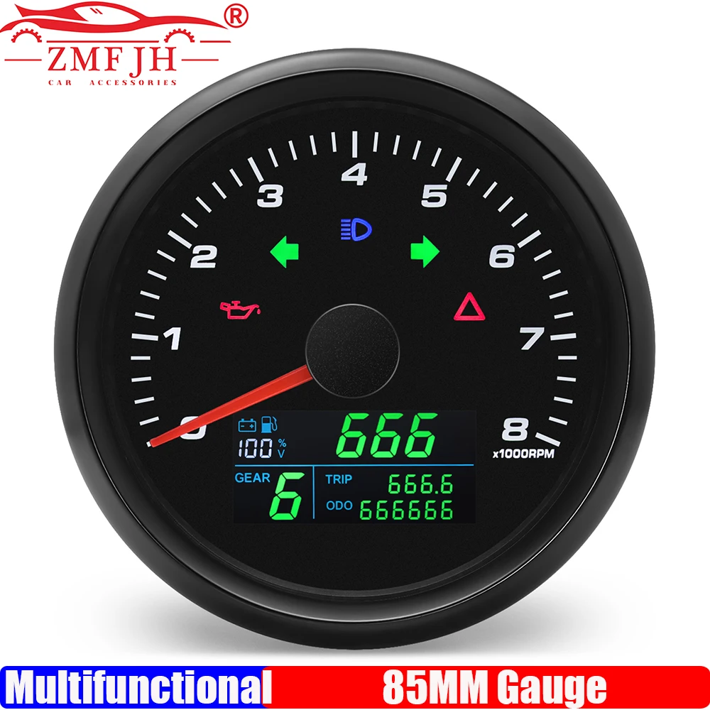 8000RPM,12000RPM 85MM Tachometer 299KMH,MPH GPS Speedometer Fuel Level Gauge Voltage with Gear Turn Light High Beam ODO TRIP
8000RPM,12000RPM 85MM Tachometer 299KMH,MPH GPS Speedometer Fuel Level Gauge Voltage with Gear Turn Light High Beam ODO TRIP