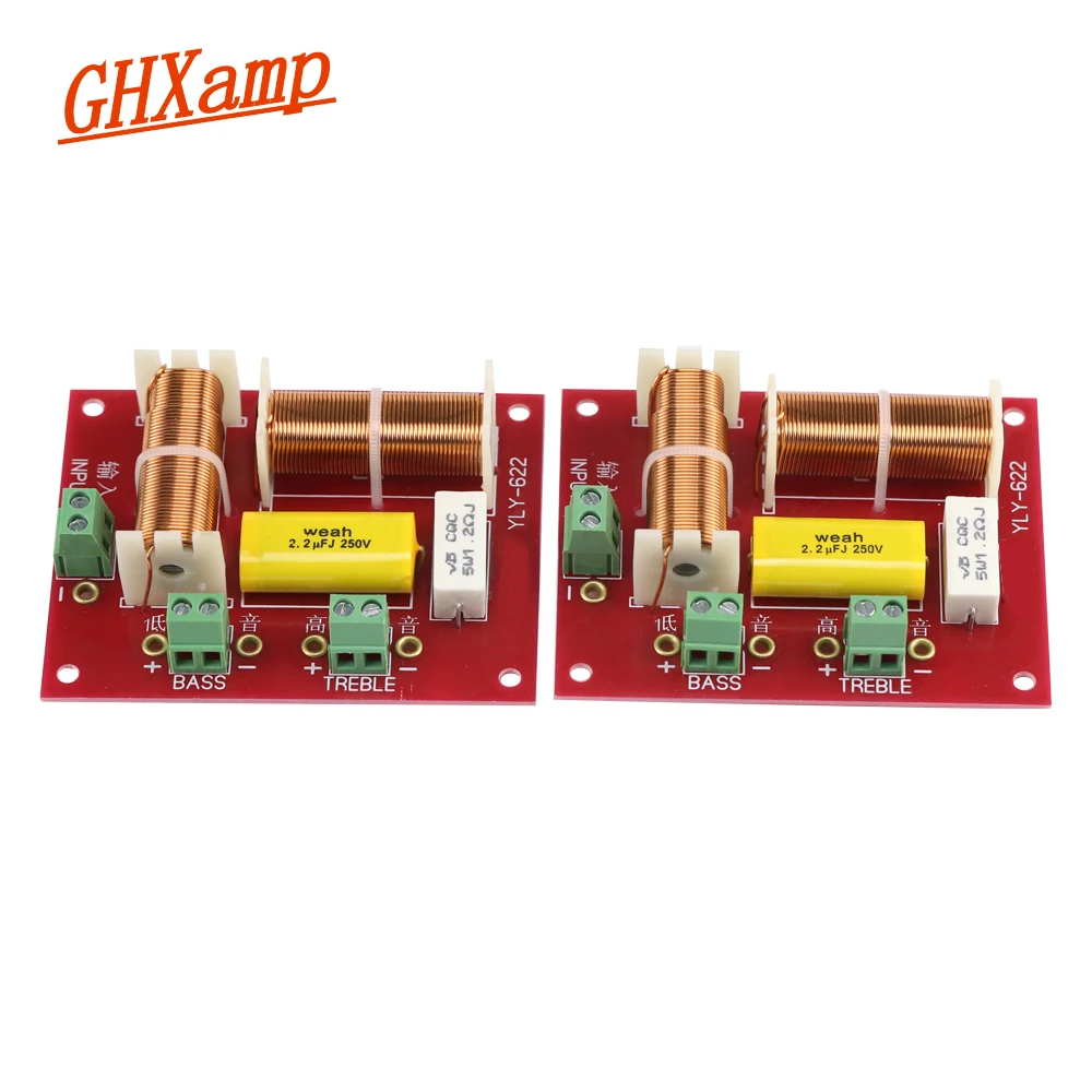 GHXAMP 200W Двухполосный кроссовер для динамиков 4500 Гц, плата аудио-кроссовера для высоких и низких частот, 2 шт.
GHXAMP 200W Двухполосный кроссовер для динамиков 4500 Гц, плата аудио-кроссовера для высоких и низких частот, 2 шт.