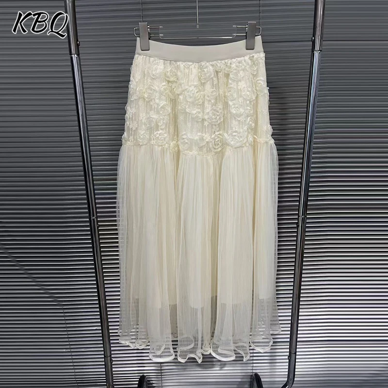 KBQ Solid Loose Spliced Mesh Casual Skirts for Women High Waist Temperament Patchwork Folds Skirt Female Fashoin Autumn Style
KBQ Solid Loose Spliced Mesh Casual Skirts for Women High Waist Temperament Patchwork Folds Skirt Female Fashoin Autumn Style