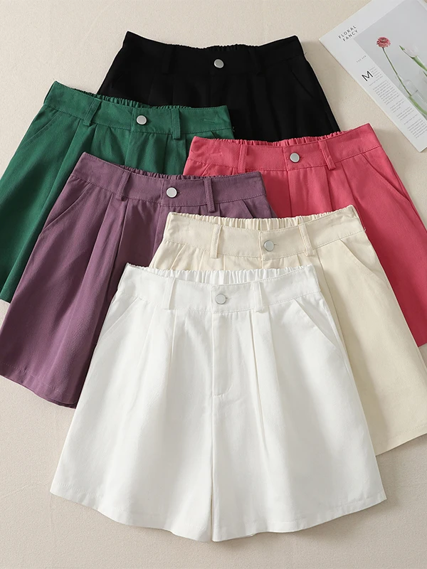 Artistic Style Simple High-End Pocket Decorated Color A-Line Shorts Women Summer New Age Reduction Slimming Versatile W...
Artistic Style Simple High-End Pocket Decorated Color A-Line Shorts Women Summer New Age Reduction Slimming Versatile W...