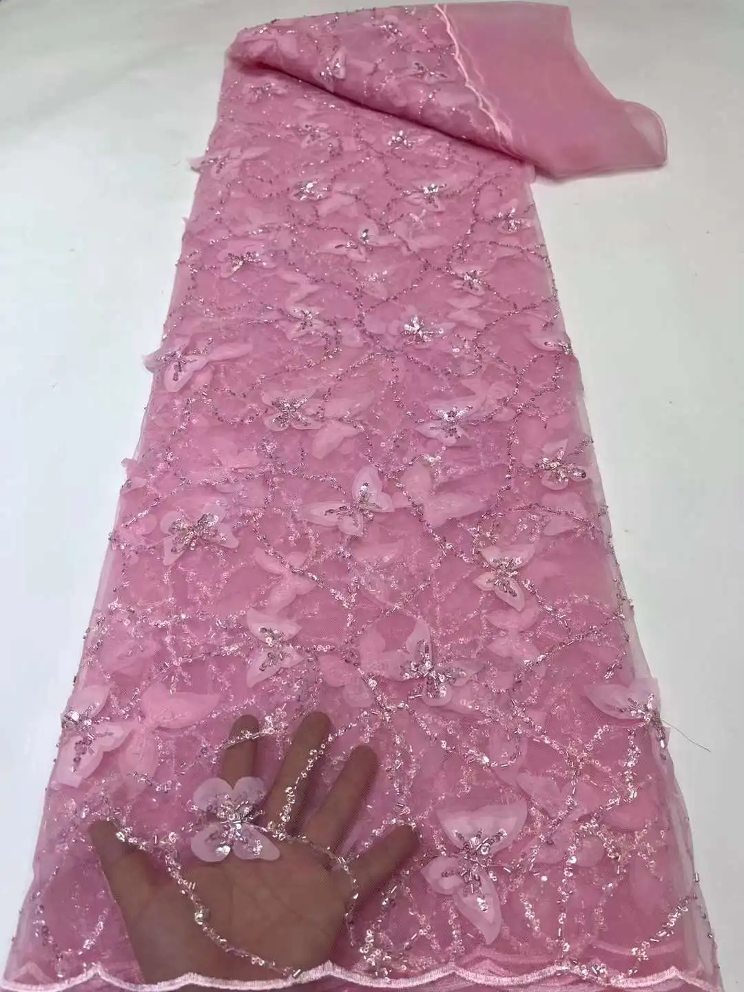 Baby Pink New Arrival Good Looking High Material French Lace Fabric 21H-32501 Embroidered African Net Mesh For Lady Party Dress
Baby Pink New Arrival Good Looking High Material French Lace Fabric 21H-32501 Embroidered African Net Mesh For Lady Party Dress
