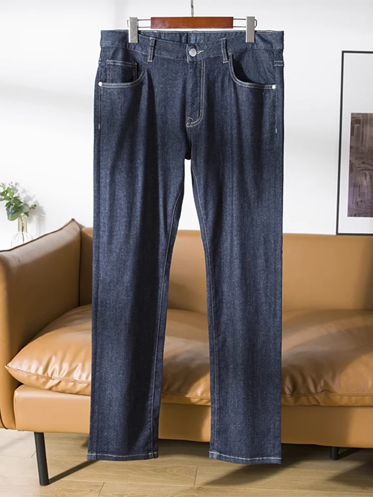 Comfortable Slim Fit Men's Jeans Stretchy Thin Long Pants Autumn New Style Versatile Straight Leg Casual Blue Denim Jeans
Comfortable Slim Fit Men's Jeans Stretchy Thin Long Pants Autumn New Style Versatile Straight Leg Casual Blue Denim Jeans