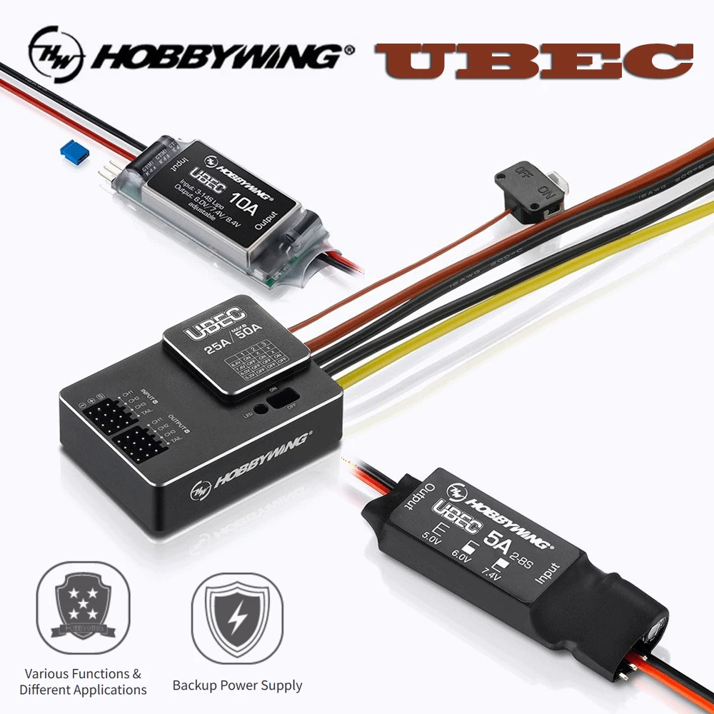 Модуль регулятора напряжения Hobbywing 3A 5A 10A 25A UBEC для дистанционного управления FPV мини-гоночный дрон, модель квадрокоптера, аксессуары
Модуль регулятора напряжения Hobbywing 3A 5A 10A 25A UBEC для дистанционного управления FPV мини-гоночный дрон, модель квадрокоптера, аксессуары