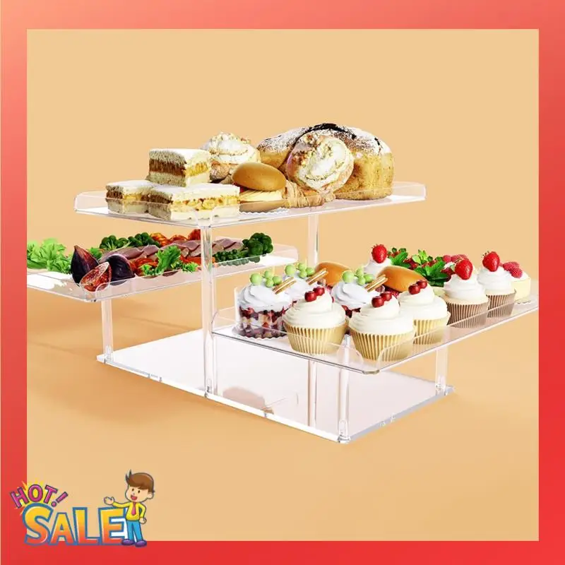 ABCL 3 Tier Acrylic Display Riser Shelf Display Stand,Dessert Cupcakes Stand Makeup Perfume Holder
ABCL 3 Tier Acrylic Display Riser Shelf Display Stand,Dessert Cupcakes Stand Makeup Perfume Holder