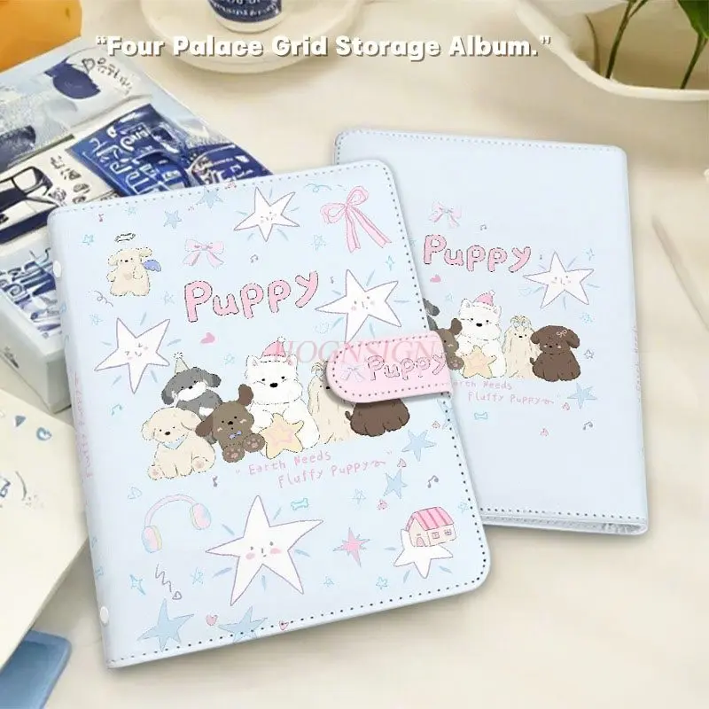 1book Star Puppy Double sided Storage Book 3-inch Four Grid PU Leather Small Card Detachable Loose leaf Card Book
1book Star Puppy Double sided Storage Book 3-inch Four Grid PU Leather Small Card Detachable Loose leaf Card Book
