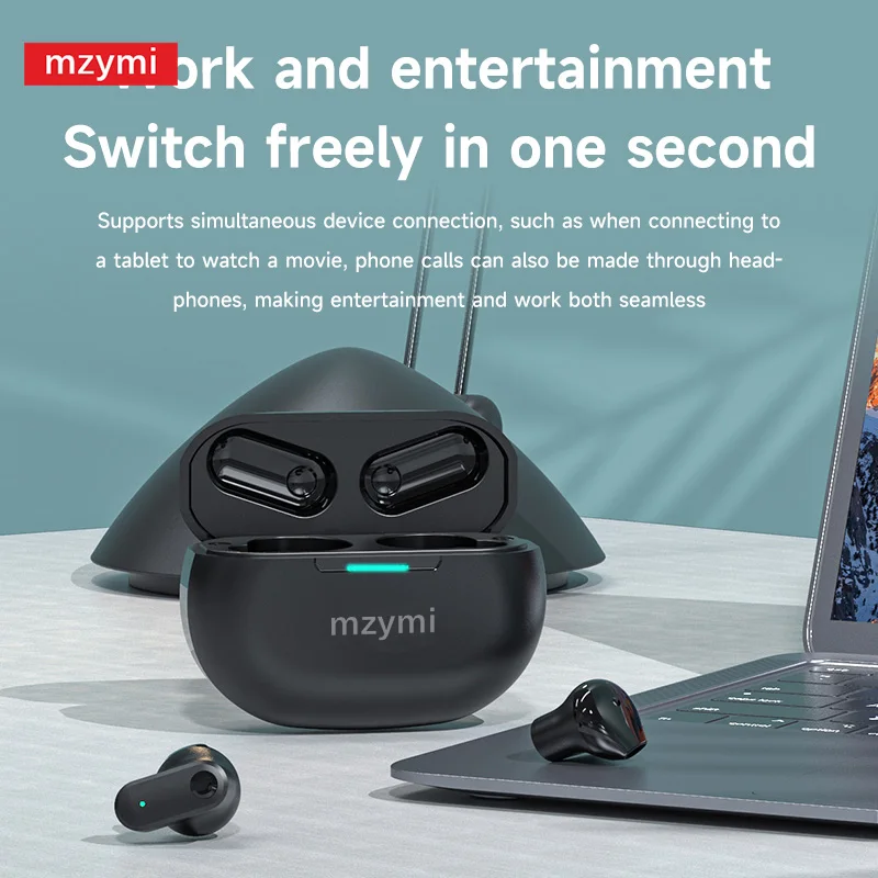 MZYMI T89 TWS Bluetooth Earbud Wireless Mini In Ear Headphones HiFi Sound Earphones Noise Reduction Waterproof Headset with Mic
MZYMI T89 TWS Bluetooth Earbud Wireless Mini In Ear Headphones HiFi Sound Earphones Noise Reduction Waterproof Headset with Mic