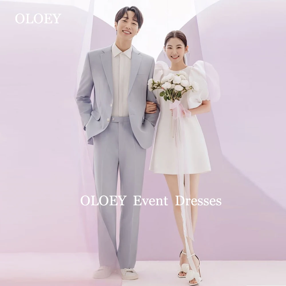 OLOEY Simple O Neck Short Wedding Dresses Korean Photoshoot Pleats A Line Mini Bridal Gowns Puff Sleeves Corset Free Customized
OLOEY Simple O Neck Short Wedding Dresses Korean Photoshoot Pleats A Line Mini Bridal Gowns Puff Sleeves Corset Free Customized