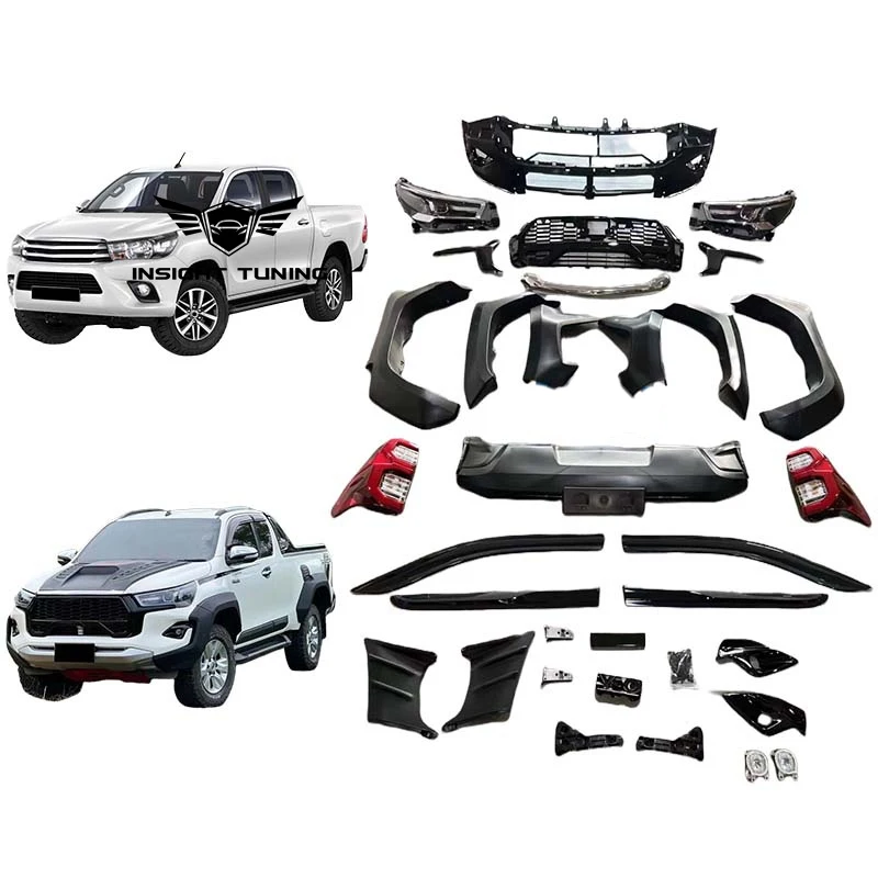 Передний бампер Insight Tuning Facelift SR5 Bodykit 2016-2019 для Toyota Hilux Gr Sport, комплект кузова в Таиланде
Передний бампер Insight Tuning Facelift SR5 Bodykit 2016-2019 для Toyota Hilux Gr Sport, комплект кузова в Таиланде
