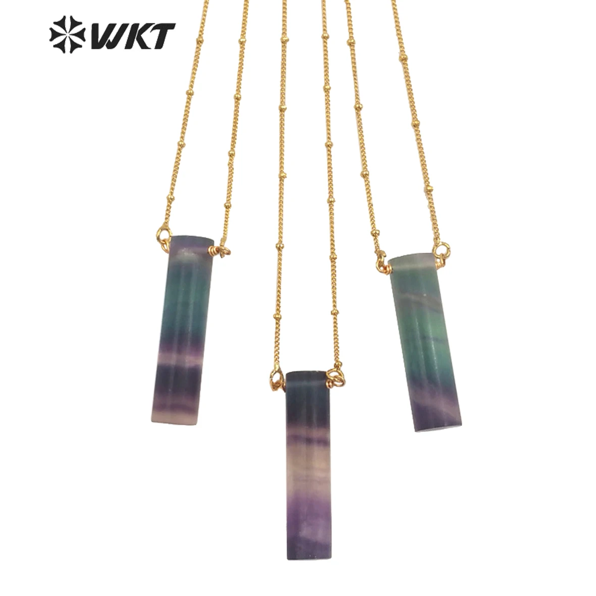 WT-N1395 WKT 2022 Fashion Sub-Cylindrical Pendant Necklace Rainbow Fluorite Party Pendant Necklace Wedding Jewelry For Lady
WT-N1395 WKT 2022 Fashion Sub-Cylindrical Pendant Necklace Rainbow Fluorite Party Pendant Necklace Wedding Jewelry For Lady