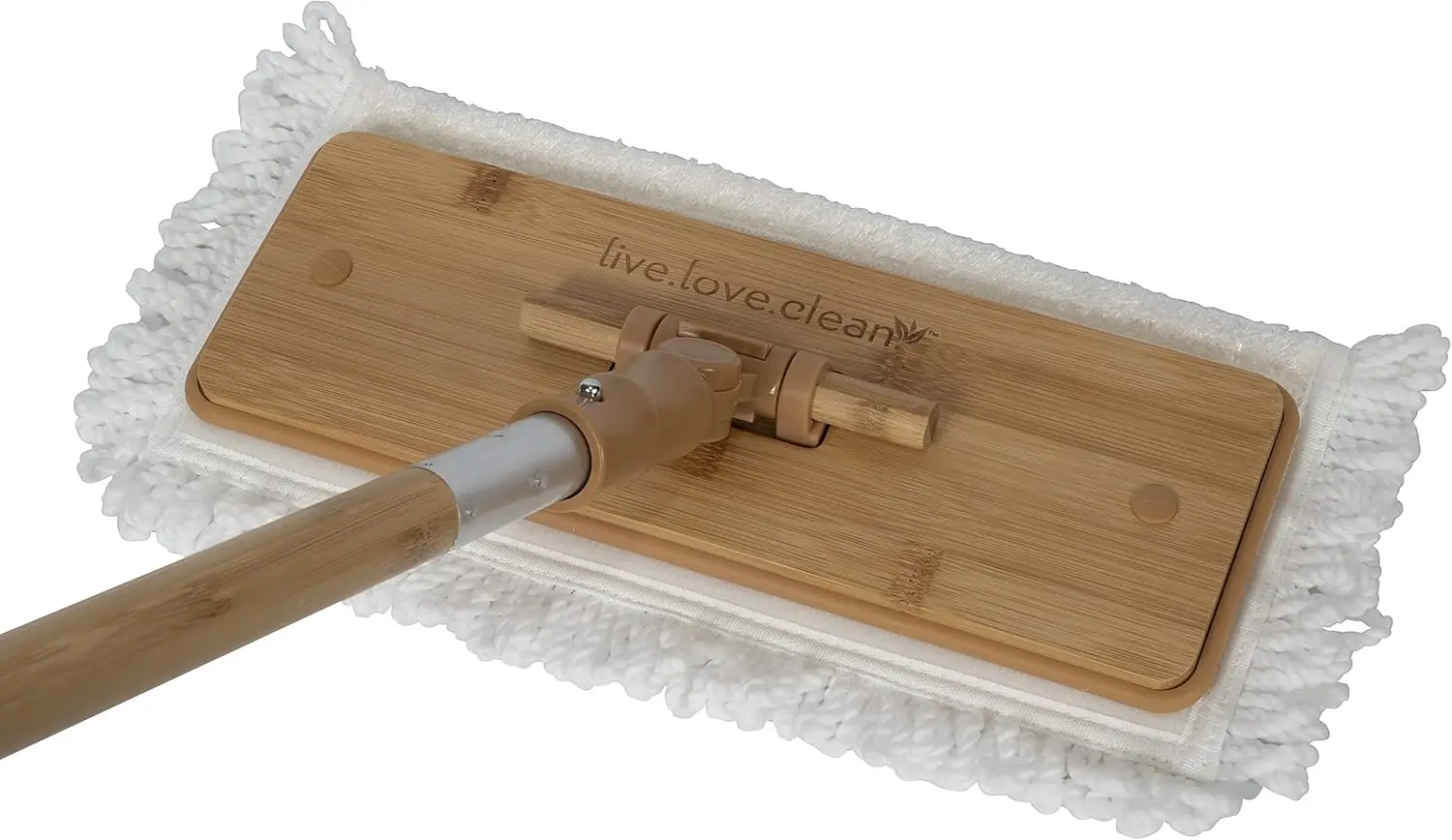 Live.Love.Clean. Bamboo 2-in-1 Smooth Surface Wet/Dry Dust Mop with (2) Washable Pads for Cleaning Dust, Pet Hair & Fine Dry
Live.Love.Clean. Bamboo 2-in-1 Smooth Surface Wet/Dry Dust Mop with (2) Washable Pads for Cleaning Dust, Pet Hair & Fine Dry