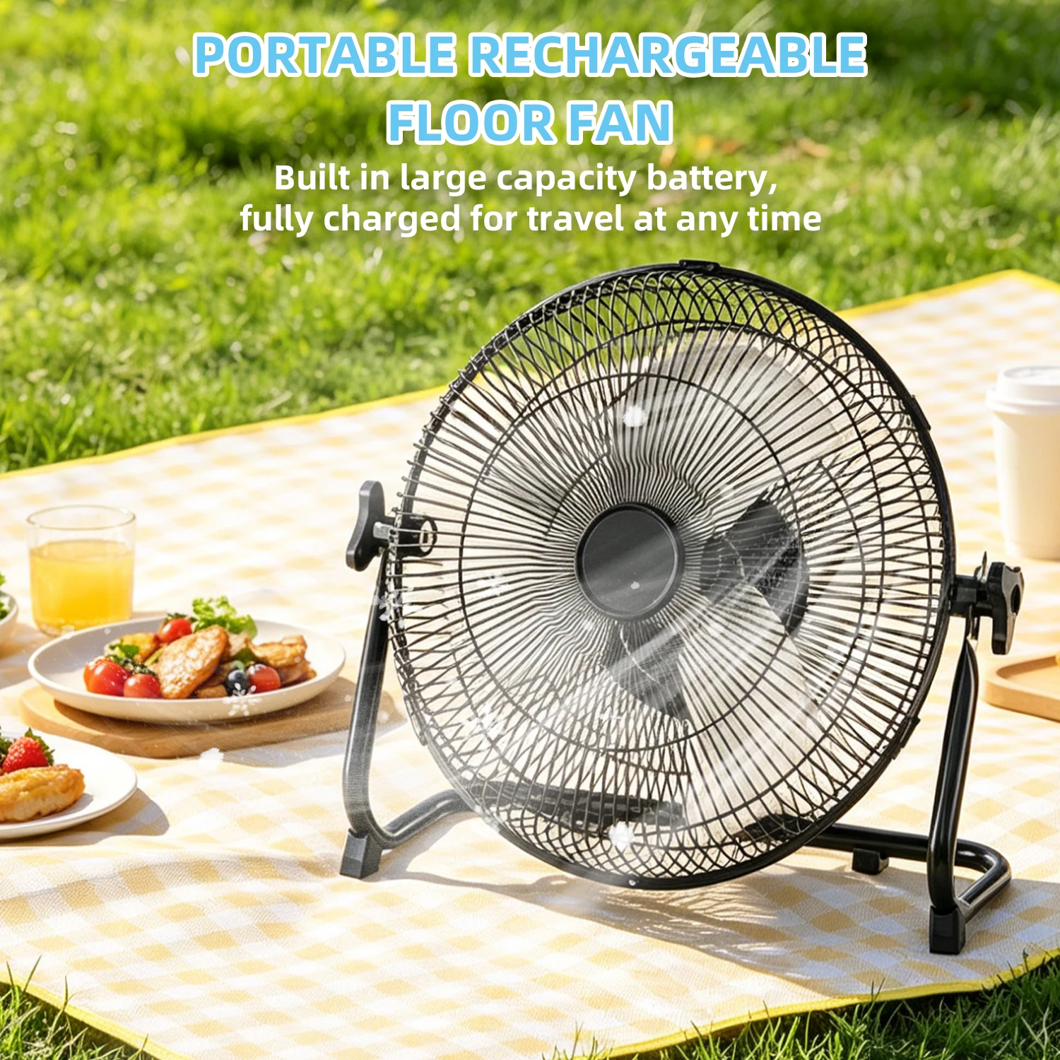 14 Inch Brushless Motor Floor Fan Strong Wind Electric Fan Portable Rechargeable with 15600mAh Battery for Outdoor Camping
14 Inch Brushless Motor Floor Fan Strong Wind Electric Fan Portable Rechargeable with 15600mAh Battery for Outdoor Camping