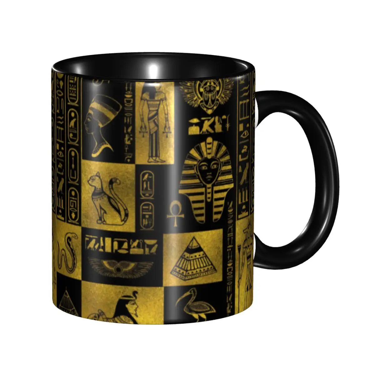 Personalized Egyptian Gold Hieroglyphs And Symbols Mugs DIY Ceramic Milk Tea Coffee Cups
Personalized Egyptian Gold Hieroglyphs And Symbols Mugs DIY Ceramic Milk Tea Coffee Cups