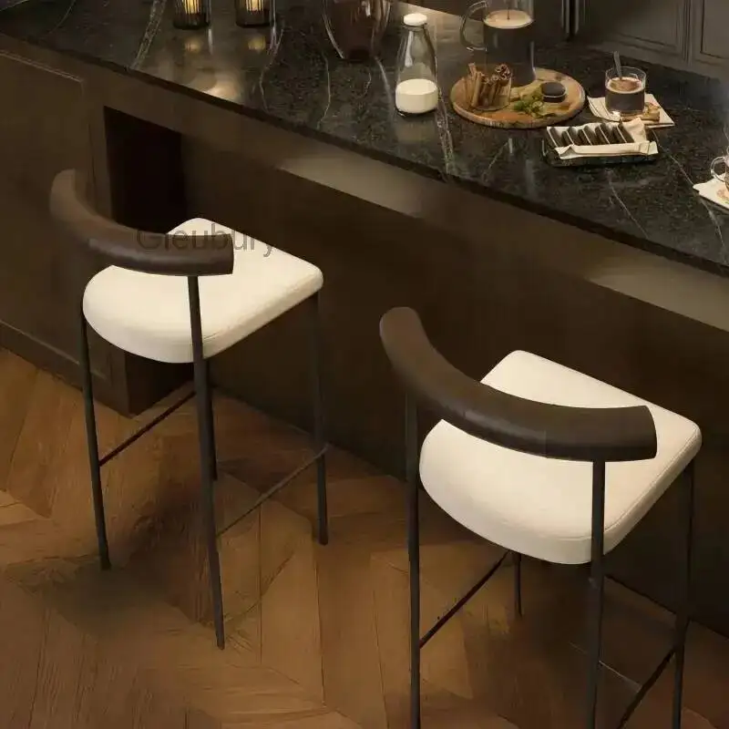 Modern Stools Minimalist Leather Bar with Backrest and Metal Frame Upholstered Velvet Seat Chairs for Kitchen Island and Bar
Modern Stools Minimalist Leather Bar with Backrest and Metal Frame Upholstered Velvet Seat Chairs for Kitchen Island and Bar