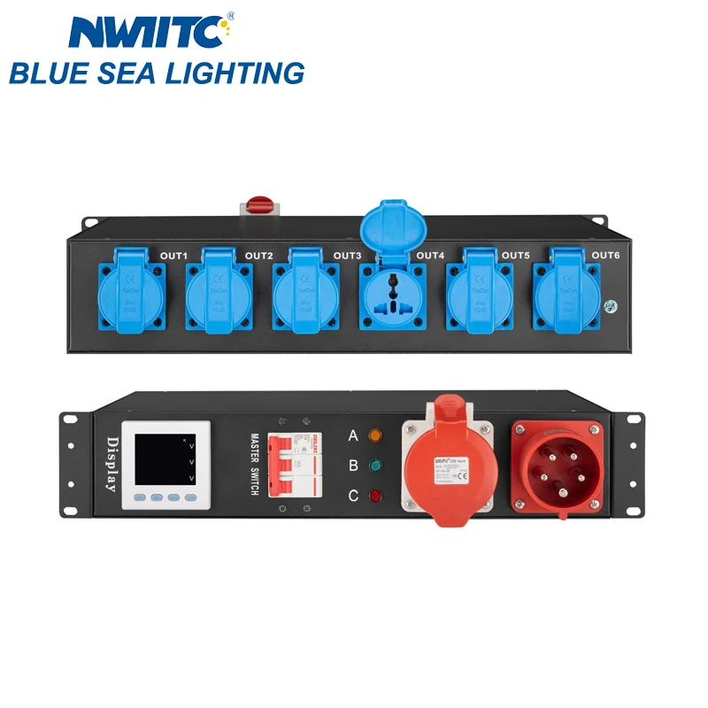 32A 5Pin Input and Output Power Distro Box 6 Road 16A Waterproof Euro Output Power Distributor
32A 5Pin Input and Output Power Distro Box 6 Road 16A Waterproof Euro Output Power Distributor