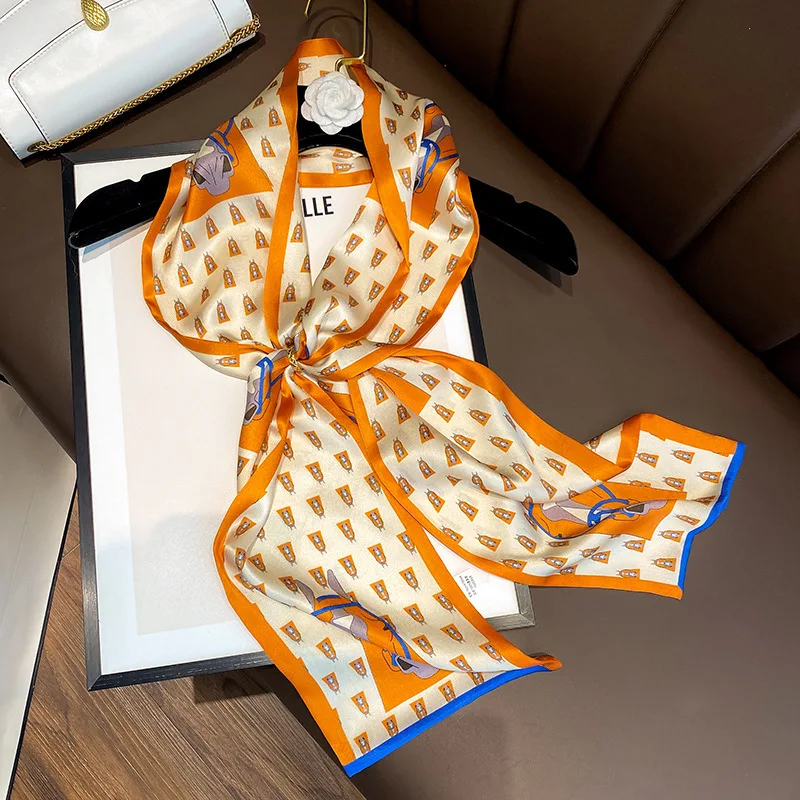 Real 100% Silk Skinny Ribbon Scarf Women Headband Tie Female Hair Hand Bag Wrist Foulard Long Belt Bandana Scarves Summer 2023
Real 100% Silk Skinny Ribbon Scarf Women Headband Tie Female Hair Hand Bag Wrist Foulard Long Belt Bandana Scarves Summer 2023